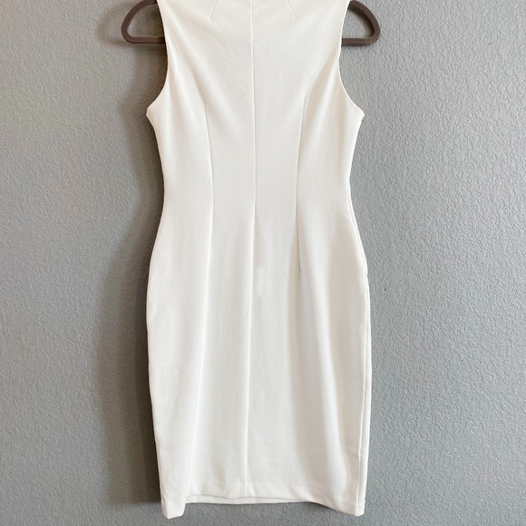 Calvin Klein Ivory Midi Zipper Dress - Picture 2 of 2
